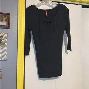 Long criss cross top shirt